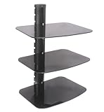US Brown Bear DS-B3-Blk Three Shelf AV Component Wall Mount (Black)