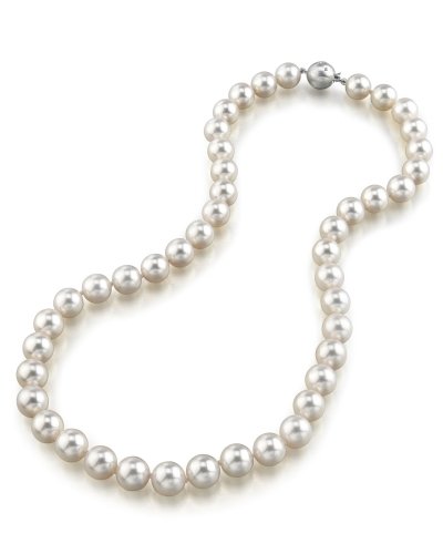 8.5-9.0mm Hanadama Akoya White Pearl Necklace