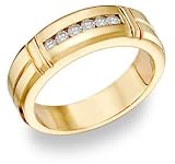 14K Gold Ladies' 0.45 Carat Diamond Wedding Band Ring