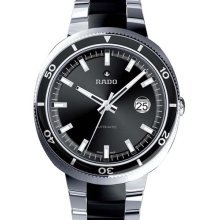 Rado D Star Black Dial Stainless Steel Mens Watch R15959152