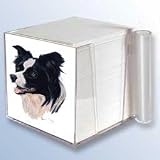Border Collie Stationery Cube by Artist Robert May