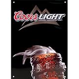Coors Light Bottle Metal Bar Sign