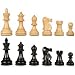 3 1/2 Black Stained Kari Wood Jacques Chessmen