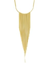 Vita Fede Half-moon Long Chain Gold Necklace