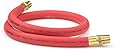 TEKTON 46362 1/2-Inch I.D. by 3-Foot 250 PSI Rubber Lead-In Air Hose with 1/2-Inch MPT Ends