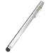 iKross Stainless Steel Capacitive Stylus with Ball Pen (Silver) for iPad 2, new iPad, Kindle Fire, iPhone 4S 4 3GS, iPod Touch, Motorola Xoom, Xyboard, Droid, Samsung Galaxy, Asus Eee Pad Transformer, Acer Iconia, ViewSonic gTablet, Toshiba Thrive, Superpad, HP Touchpad, Blackberry Playbook & Other tablets - Retail Packaging