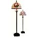 Ohio State University Buckeyes Stained Glass Floor Lamp