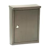Architectural Mailboxes Laguna Wall Mount Locking Mailbox, Smooth Dark Copper