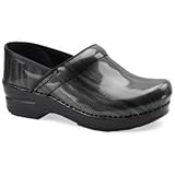 Dansko Women's Professional Eelskin Patent Charcoal Eelskin Patent