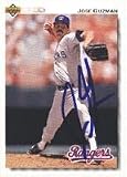 Jose Guzman, Texas Rangers, 1992 Upper Deck Autographed Card