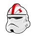 White Captain Fordo Neyo Helmet - LEGO Compatible Minifigure Piece