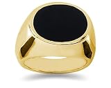 0.00 CTW Men's Diamond Ring in 14K Yellow Gold
