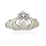 Diamond Cut Claddagh Ring