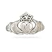 Diamond Cut Claddagh Ring