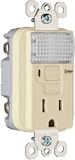 Pass & Seymour #1595NTLICC4 15A Ivory GFCI Nightlight