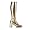 Gold Pleather GoGo Boots