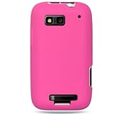 Silicon Skin Shield HOT PINK Rubber Soft Sleeve Cover Case for MOTOROLA MB5 ....