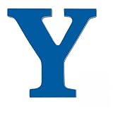 8-Inch Wall Hanging Wood Letter Y Blue