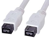 【SANWASUPPLY】IEEE1394bケーブル（0.3m・ホワイト） IEEE1394b機器同士の接続用。 KE-B9903Wの画像