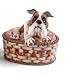 M405614B Spike Bulldog Resin Brown Treat bowl with Lid 7 x7in.