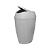 Umbra Twirla, 2.2 Gallon Trash Can with Swing-top Lid, Gray