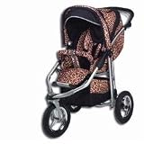 Baby Bling BBV333P Metamorphosis Jogging Stroller, Viceroy (Black and Black With Leopard Print)