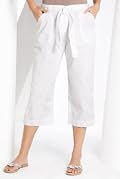 Pure Cotton Belted Cropped Cargo Trouser [T54-6010A-S]