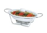 White Oval Casserole Warming Dish