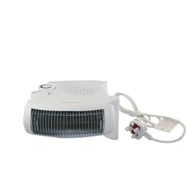 GrandGadgets 2000w Fan Heater with 2 Heat Settings with Flat and Upright Placement