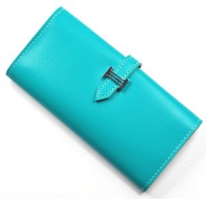 KLOUD City® Blue synthetic leather women wallet with a belt closure