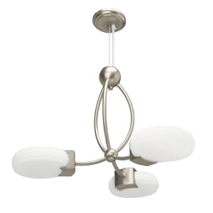 American Fluorescent OSP313NECT Three-Light 13-Watt 24-Inch, Oslo Nickel Pendant Light... by American Fluorescent