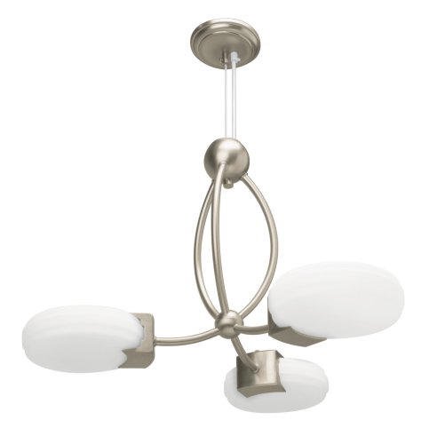 American Fluorescent OSP313NECT Three-Light 13-Watt 24-Inch, Oslo Nickel Pendant Light Fixture