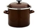 Le Creuset Enamel-on-Steel 8-Quart Covered Stockpot, Chestnut