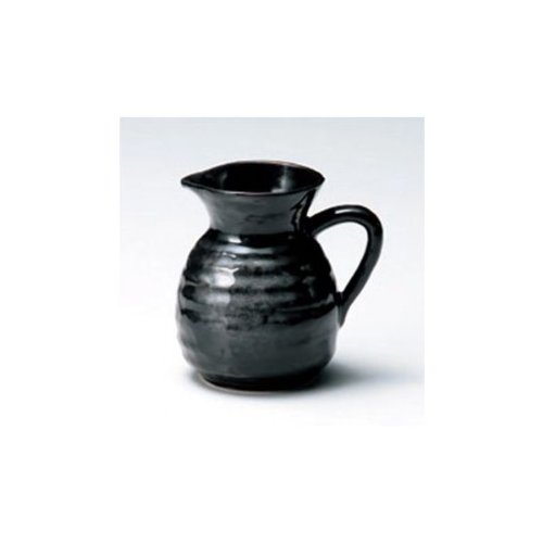 レンジ用とっくり 黒釉　【四日市ばん古焼 ギフト・雑品】