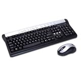 27MHZ Rf Multimedia Mouse/kybd Optical 3-BTN Blk/slvr 15 Hot Keys