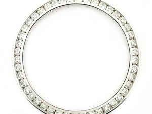 Mens 2.30ct Channel Diamond Bezel 14kw for Rolex Date