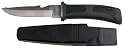 Tauchermesser, Beinholster, schwarz, Rei&szlig;klinge mit S&auml;ger&uuml;cken