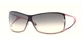 VERSACE EYEWEAR - VERSACE 2048 111/58G PINK/GRAY GRADIENT SHIELD SUNGLASSES.