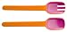 Kitchen & Housewares : Zak Designs Magenta and Orange Filbert 2-Piece Salad Serve Set