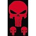 3 PUNISHER SKULLS - (1-6