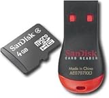 SanDisk 4GB microSDHC Memory Card with Adapter - BULK
