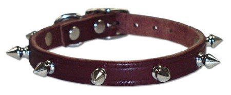 1/2 Leather Spike Collar