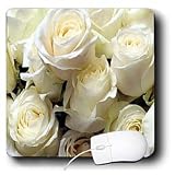 Flowers - White Roses - Mouse Pads