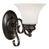 Kenroy Home 91391BBZ Wynwood 1-Light Sconce, Burnished Bronze