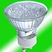 LED Spot 240V, 21 LEDs, GU10, mit Abdeckung, 6500K-tageslicht, 35-40 Lumen
