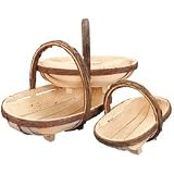 Outdoor Living : Set of 3 Traditional style decorative Sussex  trugs
