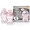 6 x  PINK CTN DECORATED BOTTLES 260ml/9oz,TOMMEE TIPPEE " BPA FREE "