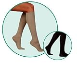 Compression Ribbed Sock - Black, Size 3, Medium, Compression 20-30 mmHg, 1 Pair, Model 4201