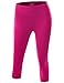 Doublju Womens Active Casual Cotton Spandex Shapewear Leggings Yoga Pants