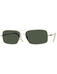 Oliver Peoples ARIC Rectangular Aviator Sunglasses by Oliver Peoples